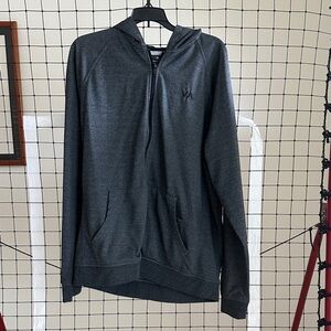 RVCA Men's Dark Grey Hoodie Sweater